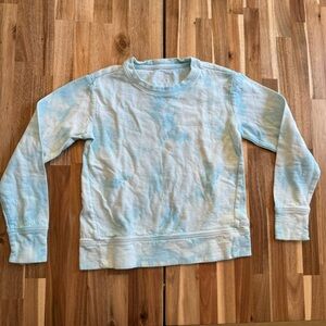 Athleta Girl Sweatshirt Long Sleeve TieDye Pullover Girls Size 7 Athleisure